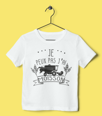 T-Shirt Enfant "Je Peux Pas J'ai Moisson"