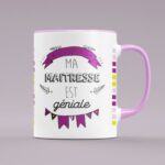 Mug "maîtresse Géniale" 8 TASSE MAITRESSE GENIALE FACE ROSE