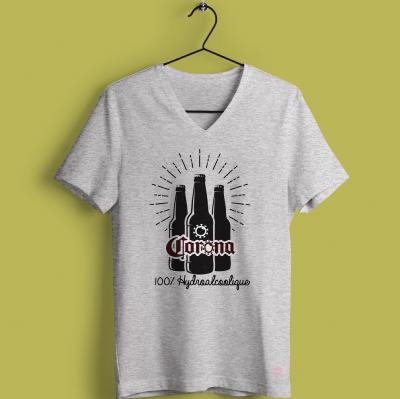 T-shirt "corona 100% Hydro Alcoolique"
