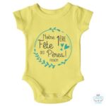 Body "Notre 1ere Fête Des Pères" 8 body 1ere fete pere jaune