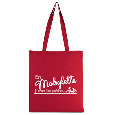 Tote-bag En Mobylette J'me La Pète