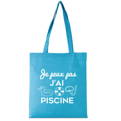 Tote-bag Je Peux Pas J'ai Piscine