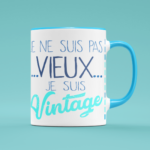mugvintage bleu