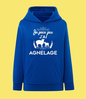 Sweat Enfant "Je Peux Pas J'ai Agnelage"