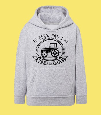 Sweat Enfant "Je Peux Pas J'ai Ensilage"