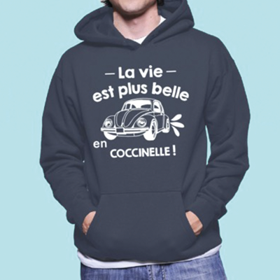 Sweat "La Vie Est Plus Belle En Coccinelle"