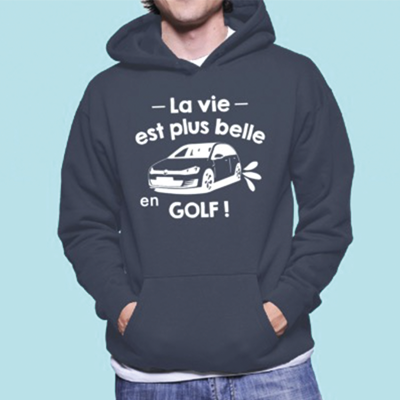 Sweat "La Vie Est Plus Belle En Golf"
