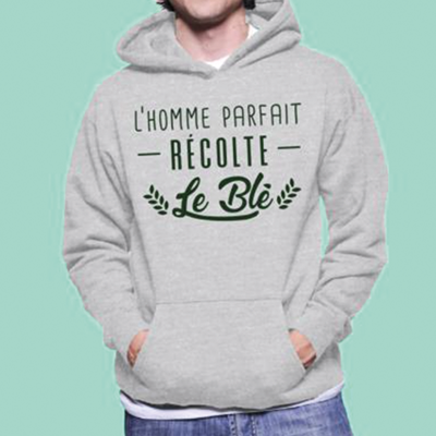 Sweat "l'homme Parfait Récolte Le Blé"