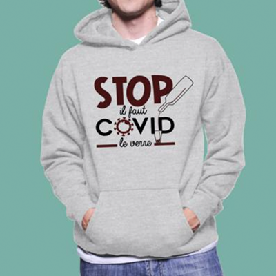 Sweat "stop Il Faut Covid Le Verre"