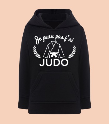 Sweat Enfant "Je Peux Pas J'ai Judo"