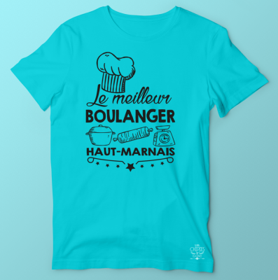T-shirt  "le Meilleur Boulanger Haut-marnais"