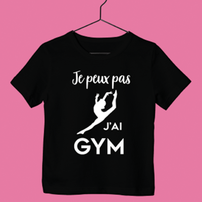 T-Shirt Enfant "je Peux Pas J'ai Gym"(saut)
