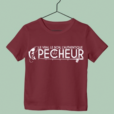T-Shirt Enfant "l'authentique Pêcheur"