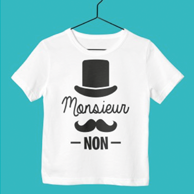 T-Shirt Enfant "monsieur Non"