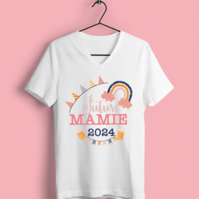 T-shirt  "future Mamie 2024"