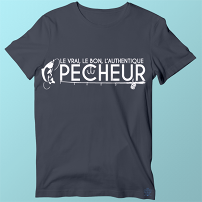 T-shirt "l'authentique Pêcheur"