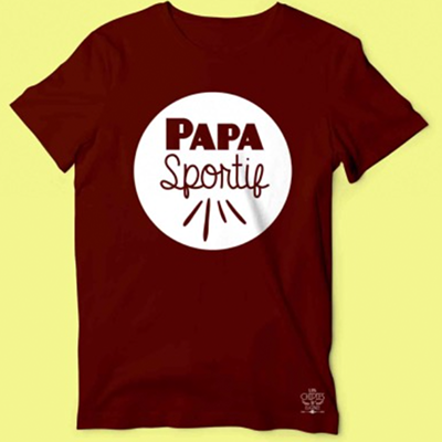 T-shirt  "papa Sportif"
