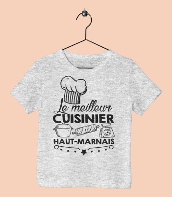 T-Shirt Enfant "le Meilleur Cuisinier Haut Marnais"