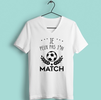 T-shirt "Je Peux Pas J'ai Match"