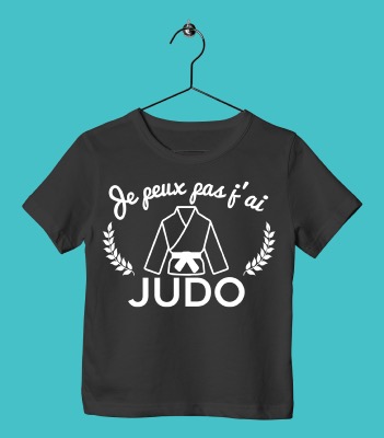 T-Shirt Enfant "je Peux Pas J'ai Judo"