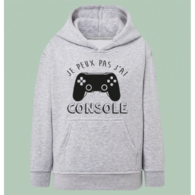 Sweat Enfant "Je Peux Pas J'ai Console"