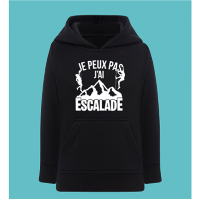 Sweat Enfant "Je Peux Pas J'ai Escalade"
