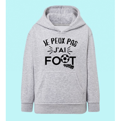Sweat Enfant "Je Peux Pas J'ai Foot"