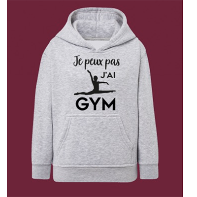 Sweat Enfant "Je Peux Pas J'ai Gym"(grand Écart)