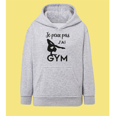 Sweat Enfant "Je Peux Pas J'ai Gym"(sol)
