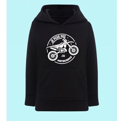 Sweat Enfant "Je Peux Pas J'ai Motocross"