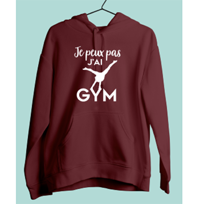 Sweat "je Peux Pas J'ai Gym"(poutre)
