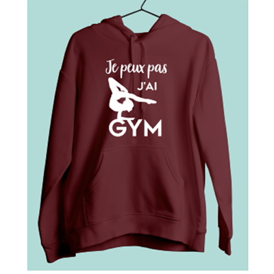 Sweat "je Peux Pas J'ai Gym"(sol)