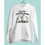 Sweat "la Vie Est Plus Belle À L'apéro" 8 sweat femme la vie est plus belle a╠C ape╠uro