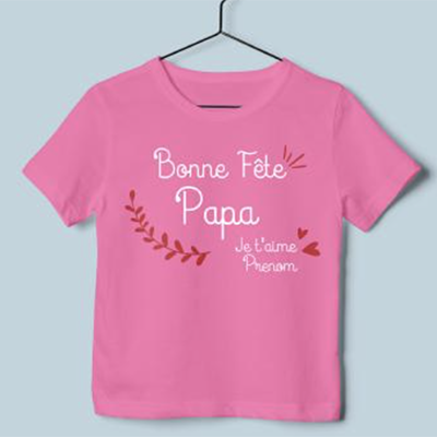 T-shirt "bonne Fête Papa"