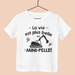 t shirt enfant mini pelle