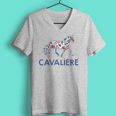 T-shirt "cavalière"