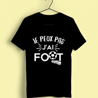 T-shirt "je Peux Pas J'ai Foot"