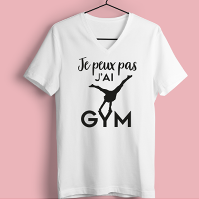 T-shirt "je Peux Pas J'ai Gym"(poutre)