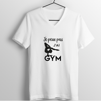 T-shirt "je Peux Pas J'ai Gym"(sol)