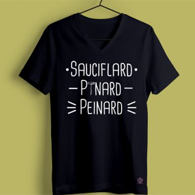 T-shirt "sauciflard Pinard Peinard"