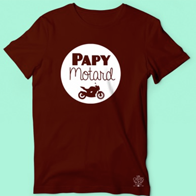 T-shirt "papy Motard"