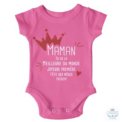 Body "joyeuse Première Fête Des Mères"