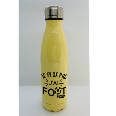 Bouteille Isotherme "je Peux Pas J'ai Foot"
