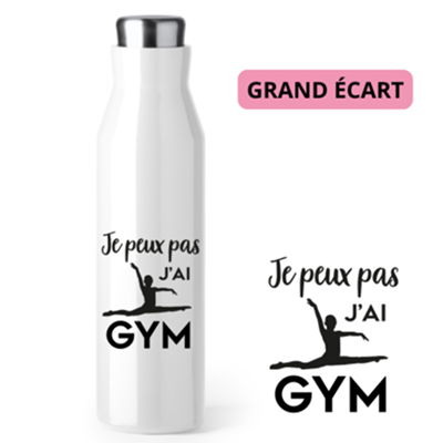 Bouteille Isotherme "Je peux pas j'ai Gym"