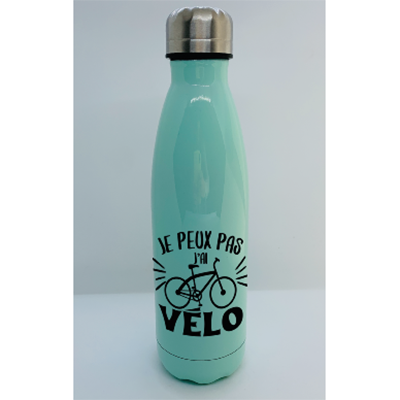 Bouteille Isotherme "je Peux Pas J'ai Vélo"