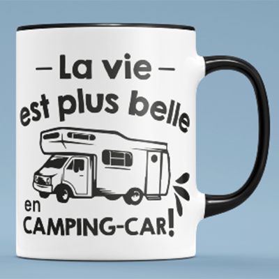Mug "la Vie Est Plus Belle En Camping-car"