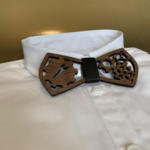 Noeud papillon en bois "engrenage" 8 noeud papillon engrenage