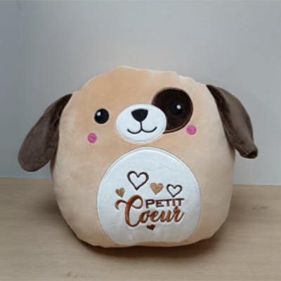 Peluche chien "petit cœur"