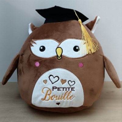 Peluche Hibou "petite bouille"