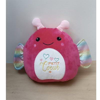 Peluche papillon "petit cœur"